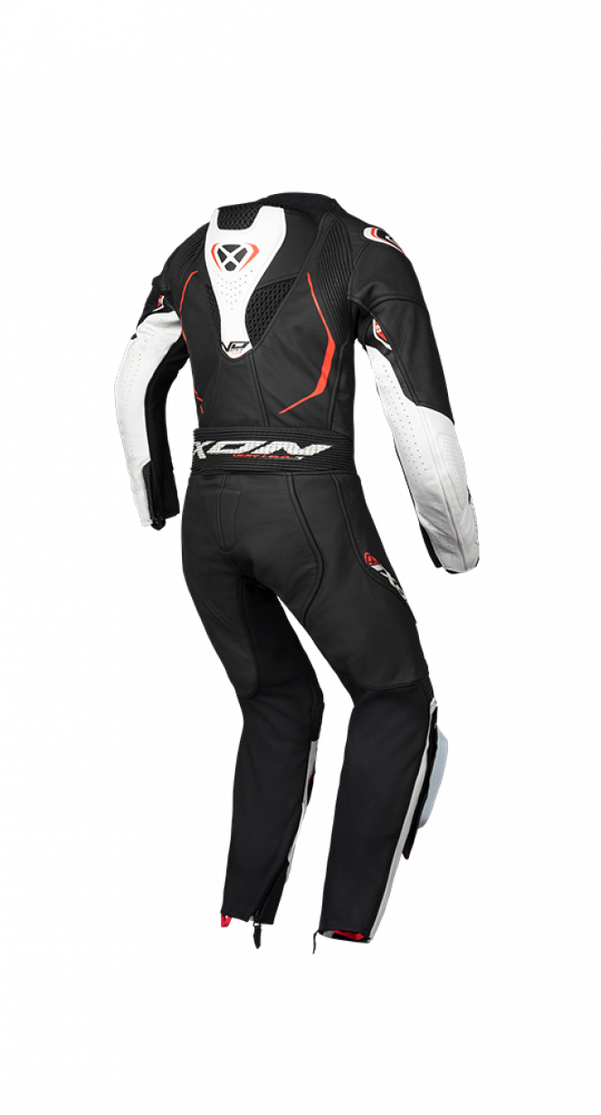 IXON VORTEX 3 JÚNIOR 1 PC Moto Couro Fatos Preto Branco Vermelho ...