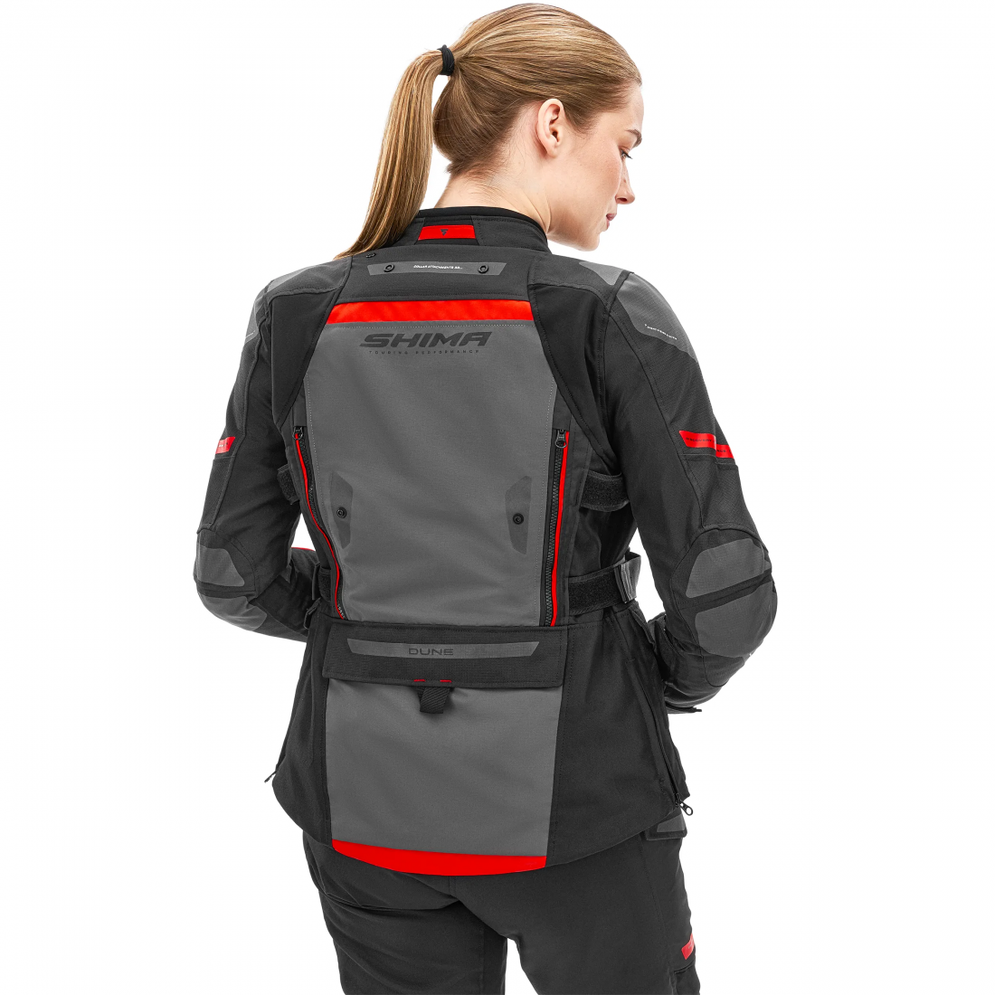 SHIMA DUNE CASACOS SENHORA TEXTIL DE MOTO VERMELHO – 6 – Maximomoto PT
